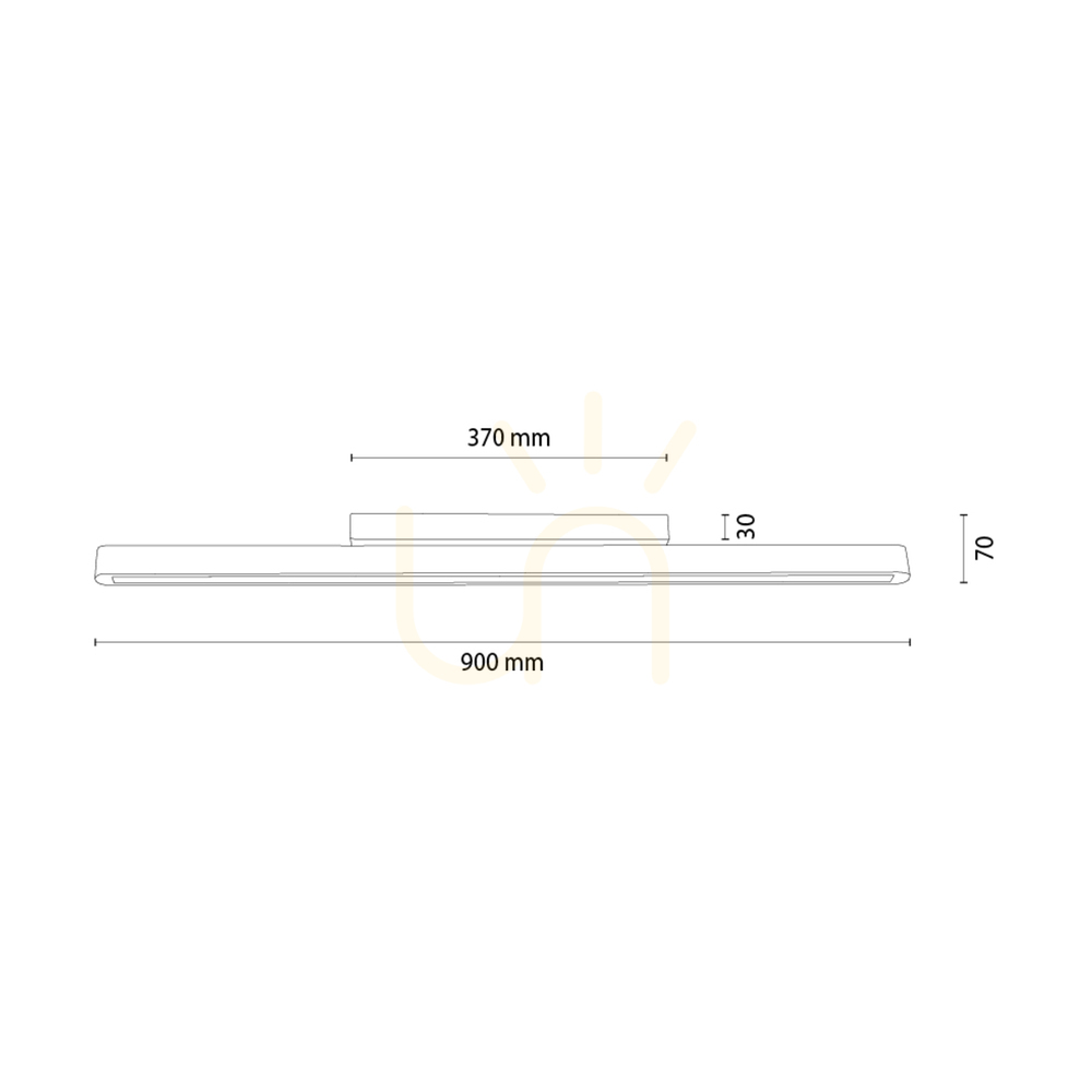 Preview Forestier Ceiling Light, Brown/Black, 1xLED, 17 W, 90 cm Forestier Ceiling Light, Brown/Black, 1xLED, 17 W, 90 cm