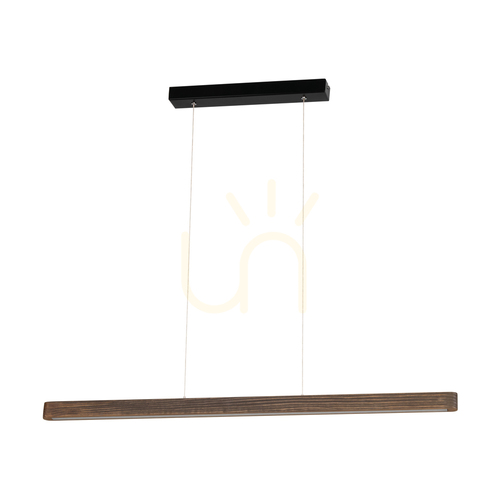 Check Forestier Pendant Light, Walnut/Black, 1xLED, 17 W, 90 cm