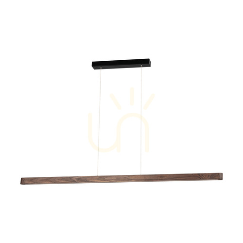 Check Forestier Pendant Light, Walnut/Black, 1xLED 23 W, Up&amp;Down, 118 cm