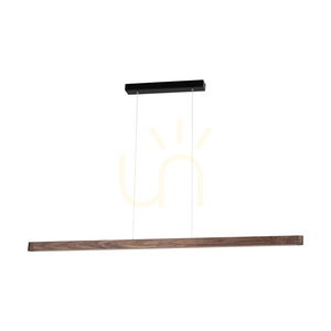 Forestier Pendant Light, Walnut/Black, 1xLED 23 W, Up&amp;Down, 118 cm small 0