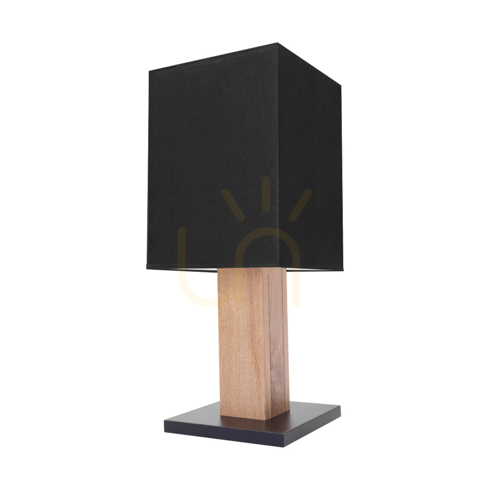 Check Nomma Table Lamp, Oak/Black, Black Lampshade, 1xE27, 22 cm Nomma Table Lamp, Oak/Black, Black Lampshade, 1xE27, 22 cm