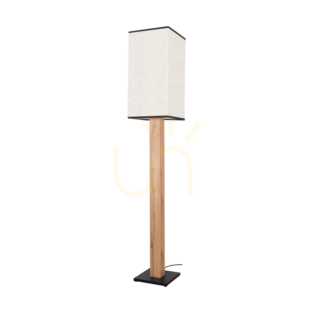 Check Nomma Floor Lamp, Oak/Black, Beige-Black Lampshade, 1xE27, 30 cm Nomma Floor Lamp, Oak/Black, Beige-Black Lampshade, 1xE27, 30 cm