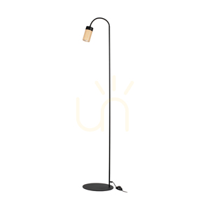 Artemis Floor Lamp, Oiled Oak/Black, 1xGU10, 6 W, 35 cm small 0