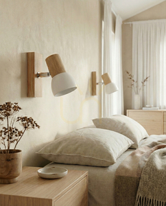 Nord Wall Sconce, Oiled Oak, 1xE27, 15 cm small 1