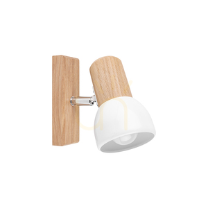 Nord Wall Sconce, Oiled Oak, 1xE27, 15 cm small 0