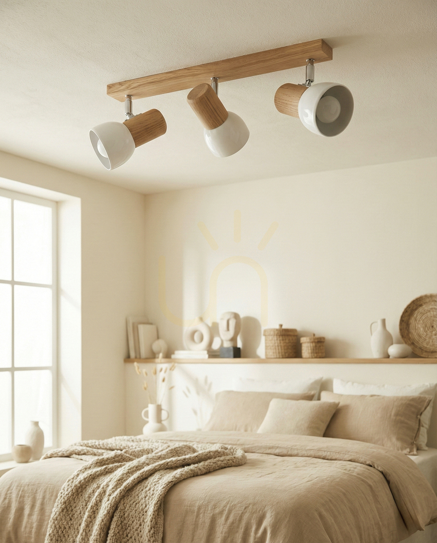 View Nord Ceiling Light, Oiled Oak, 3xE27, 52 cm Nord Ceiling Light, Oiled Oak, 3xE27, 52 cm