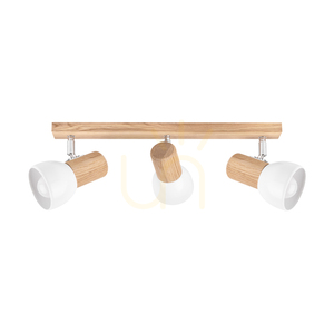 Nord Ceiling Light, Oiled Oak, 3xE27, 52 cm 0 Nord Ceiling Light, Oiled Oak, 3xE27, 52 cm small 0