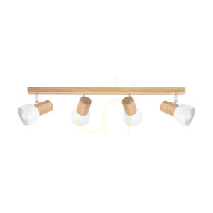Nord Ceiling Light, Oiled Oak, 4xE27, 75 cm 0 Nord Ceiling Light, Oiled Oak, 4xE27, 75 cm small 0