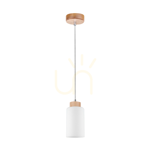 Check Selva Pendant Light, Oiled Oak, 1xE27, Ø10 cm