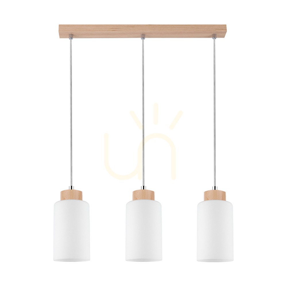 Check Selva Pendant Light, Oiled Oak, 3xE27, 52 cm Selva Pendant Light, Oiled Oak, 3xE27, 52 cm