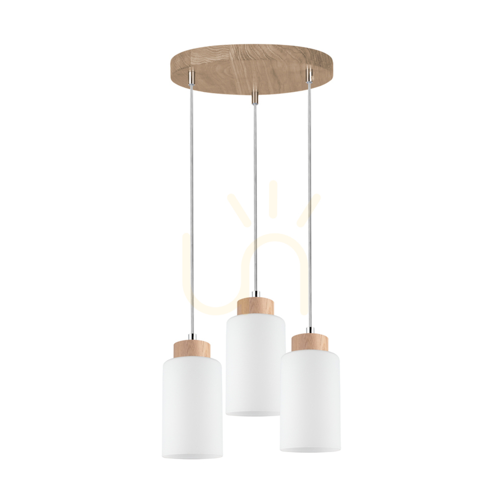 Check Selva Pendant Light, Oiled Oak, 3xE27, Ø30 cm Selva Pendant Light, Oiled Oak, 3xE27, Ø30 cm