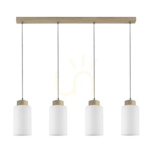 Selva Pendant Light, Oiled Oak, 4xE27, 75 cm small 0