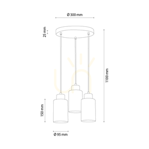 Selva Pendant Light, Oiled Oak, 3xE27, Ø30 cm 1 Selva Pendant Light, Oiled Oak, 3xE27, Ø30 cm small 1