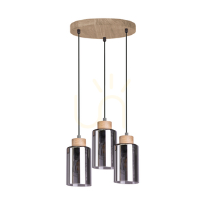 Selva Pendant Light, Oiled Oak, 3xE27, Ø30 cm 0 Selva Pendant Light, Oiled Oak, 3xE27, Ø30 cm small 0