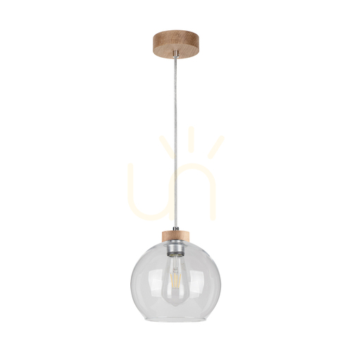 Check Fiorda Pendant Light, Oiled Oak, 1xE27, Ø20 cm