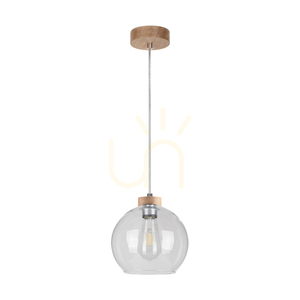 Fiorda Pendant Light, Oiled Oak, 1xE27, Ø20 cm 0 Fiorda Pendant Light, Oiled Oak, 1xE27, Ø20 cm small 0