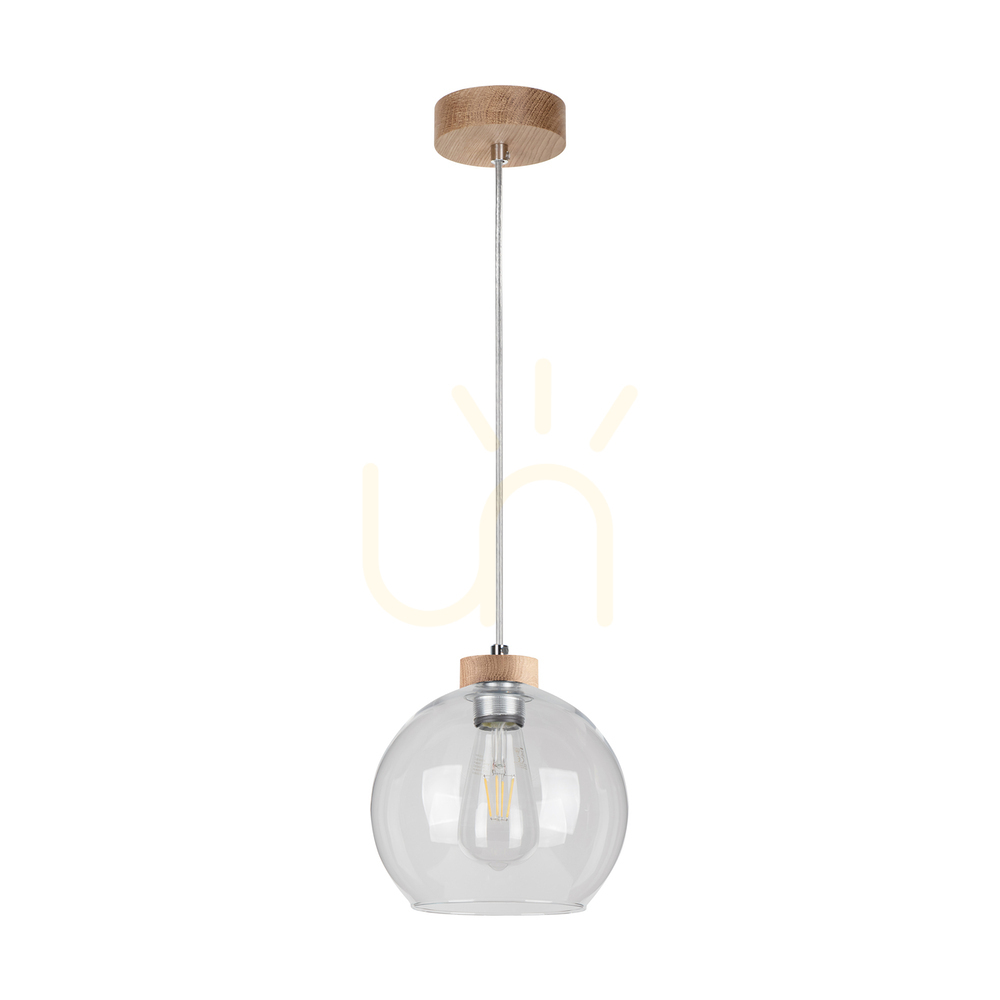Check Fiorda Pendant Light, Oiled Oak, 1xE27, Ø20 cm Fiorda Pendant Light, Oiled Oak, 1xE27, Ø20 cm
