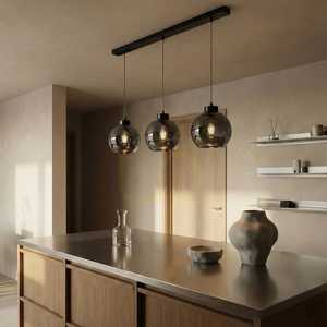 Cameo Black Pendant Light, 3xE27, 100 cm small 1