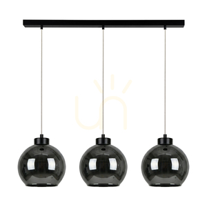 Cameo Black Pendant Light, 3xE27, 100 cm small 0