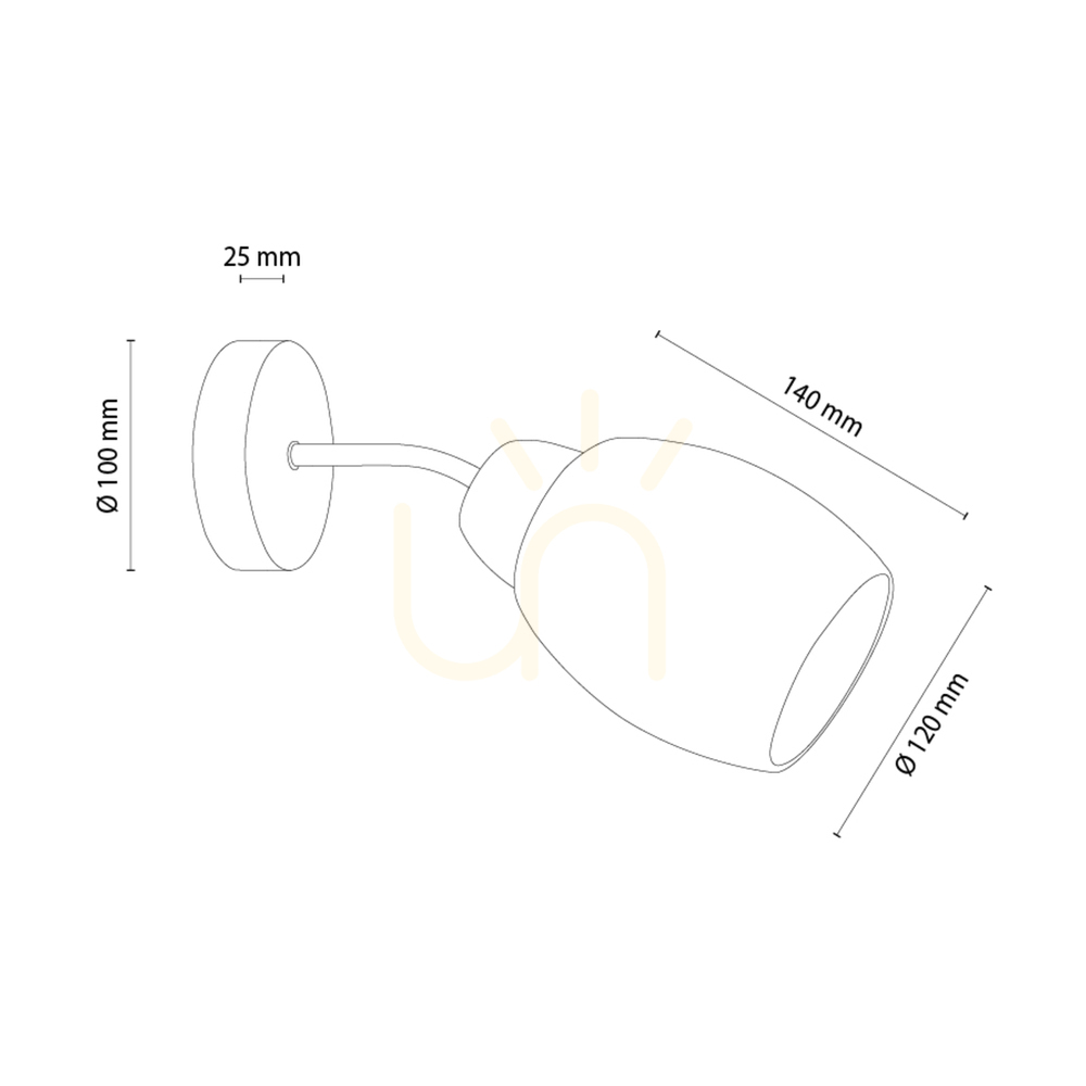 Preview Skaja Wall Sconce, Oiled Oak, 1xE27, 30 cm Skaja Wall Sconce, Oiled Oak, 1xE27, 30 cm
