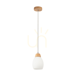 Skaja Pendant Light, Oiled Oak, 1xE27, Ø12 cm small 0