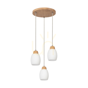 Skaja Pendant Light, Oiled Oak, 3xE27, Ø33 cm small 0