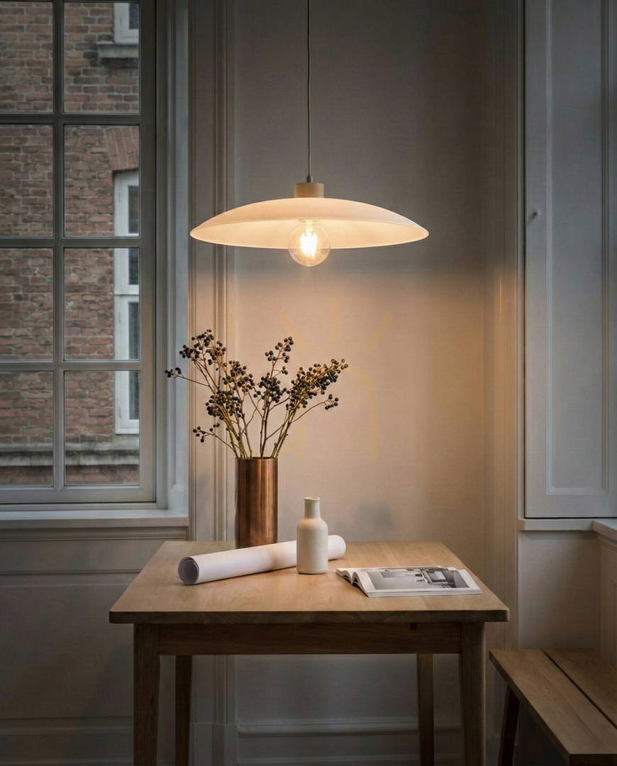 View Vox Pendant Light, Oiled Oak, 1xE27, Ø40 cm Vox Pendant Light, Oiled Oak, 1xE27, Ø40 cm