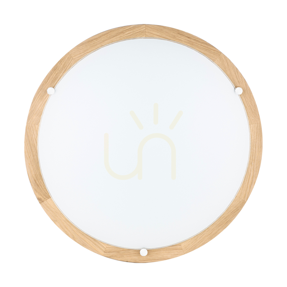 Check Vox Ceiling Light, Oiled Oak, 3xE27, Ø45 cm Vox Ceiling Light, Oiled Oak, 3xE27, Ø45 cm