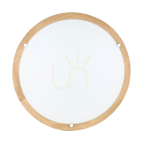 Check Vox Ceiling Light, Oiled Oak, 4xE27, Ø55 cm