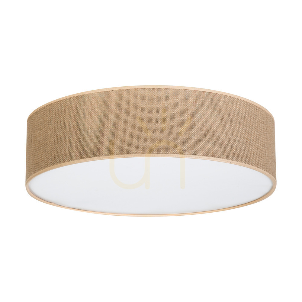 Check Canva Ceiling Light, White, Beige Shade, 4xE27, Ø48 cm Canva Ceiling Light, White, Beige Shade, 4xE27, Ø48 cm