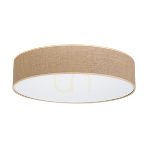 Canva Ceiling Light, White, Beige Shade, 4xE27, Ø58 cm 0 Canva Ceiling Light, White, Beige Shade, 4xE27, Ø58 cm small 0