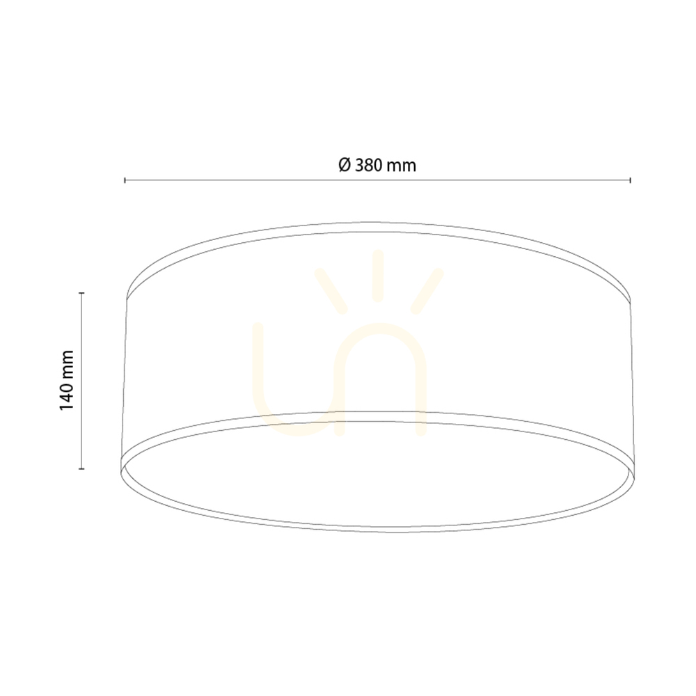 View Ignis Ceiling Light, White, White Shade, 3xE27, Ø38 cm Ignis Ceiling Light, White, White Shade, 3xE27, Ø38 cm