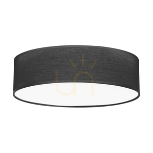 Ignis Ceiling Light, White, Black Shade, 4xE27, Ø48 cm 0 Ignis Ceiling Light, White, Black Shade, 4xE27, Ø48 cm small 0