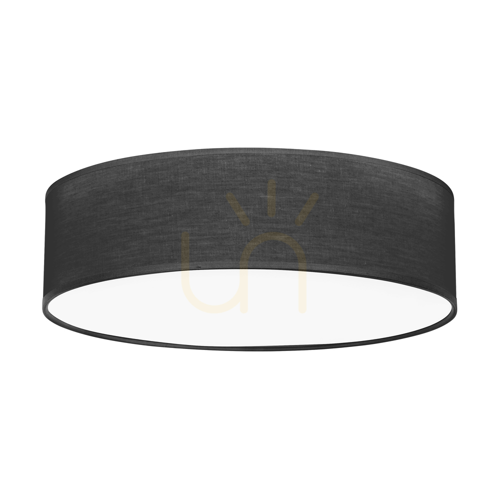 Check Ignis Ceiling Light, White, Black Shade, 4xE27, Ø48 cm Ignis Ceiling Light, White, Black Shade, 4xE27, Ø48 cm