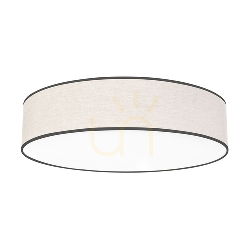Check Ignis Ceiling Light, White, Beige Shade, 4xE27, Ø58 cm