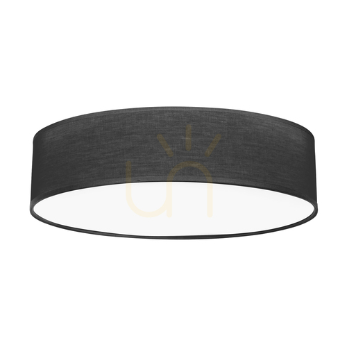 Check Ignis Ceiling Light, White, Black Shade, 4xE27, Ø58 cm