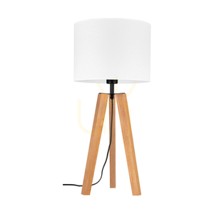 Solea Table Lamp, Brown/Black, White Lampshade, 1xE27, Ø30 cm 0 Solea Table Lamp, Brown/Black, White Lampshade, 1xE27, Ø30 cm small 0