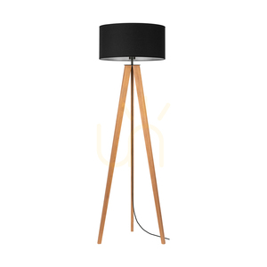 Solea Floor Lamp, Brown/Black, Black Lampshade, 1xE27, Ø50 cm 0 Solea Floor Lamp, Brown/Black, Black Lampshade, 1xE27, Ø50 cm small 0