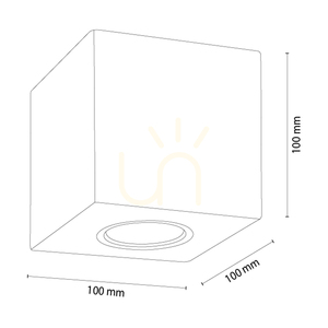 Pevex Ceiling Light, Oiled Oak, 1xGU10, 10 cm 2 Pevex Ceiling Light, Oiled Oak, 1xGU10, 10 cm small 2