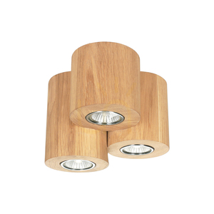 Pevex Ceiling Light, Oiled Oak, 3xGU10, Ø18 cm 0 Pevex Ceiling Light, Oiled Oak, 3xGU10, Ø18 cm small 0
