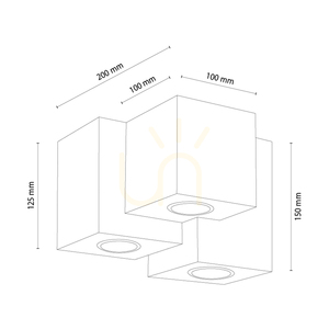 Pevex Ceiling Light, Oiled Oak, 3xGU10, 20 cm 2 Pevex Ceiling Light, Oiled Oak, 3xGU10, 20 cm small 2