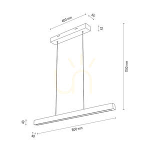 Smal CCT Pendant Light, Oiled Oak, 1xLED, 26.4 W, 80 cm 4 Smal CCT Pendant Light, Oiled Oak, 1xLED, 26.4 W, 80 cm small 4