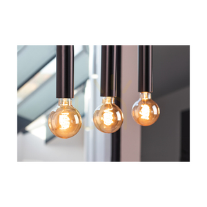 Barrel Pendant Light 3xE27 Max. 60W Black/Black/Black PVC 55 cm small 2