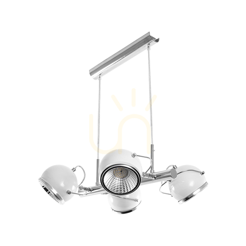 Check Ball Pendant Lamp incl.. 4xGU10 LED 6W White 40 cm