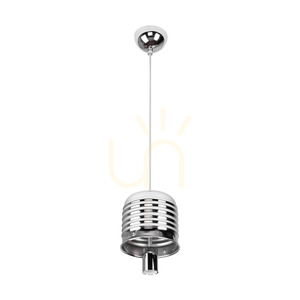 Bulb Pendant Light, 1xE27, Max. 60W, Chrome/Clear/White, Ø30 cm small 1
