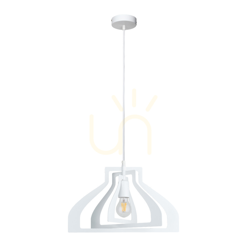 Justyna Pendant Light, 1xE27, 60W, White, Ø52 cm