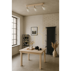 Julietta Ceiling Light, 3xE14, 40W, Bleached Oak small 1