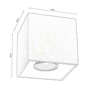 Nicold Ceiling Light, 1xGU10, Max. 35W, Silver, 10 cm small 5