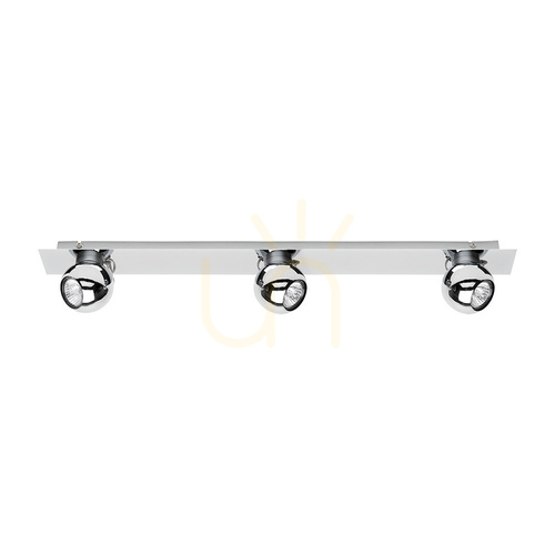 Check Sergio 3xGU10 LED Strip, 5W, Chrome, 85.5 cm