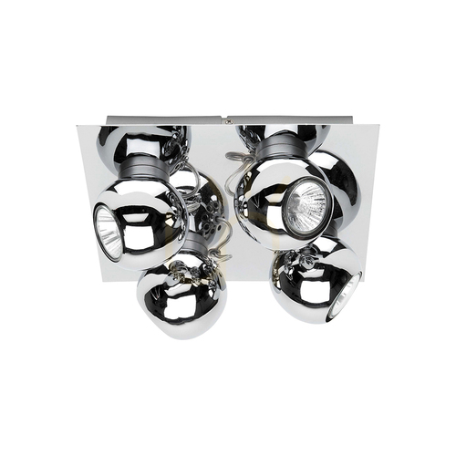 Check Sergio Ceiling Light incl.. 4xGU10 LED 4.5W Chrome 25 cm